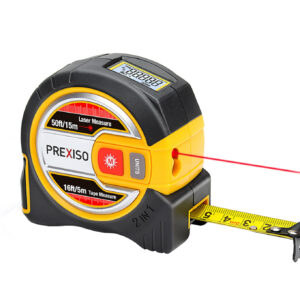 PTL15 2-IN-1 15M 50FT LASER 5M 16FT TAPE MEASURE